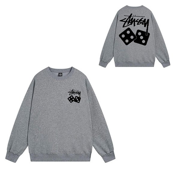 トップス Stussy Dice Fuzzy Crew Sweater Dice Fuzzy Crew Sweater Black – General Pants Co.